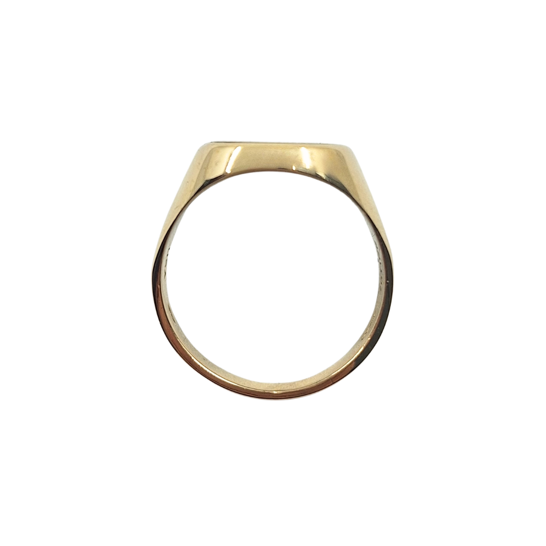 9ct Yellow Gold Onyx Signet Ring