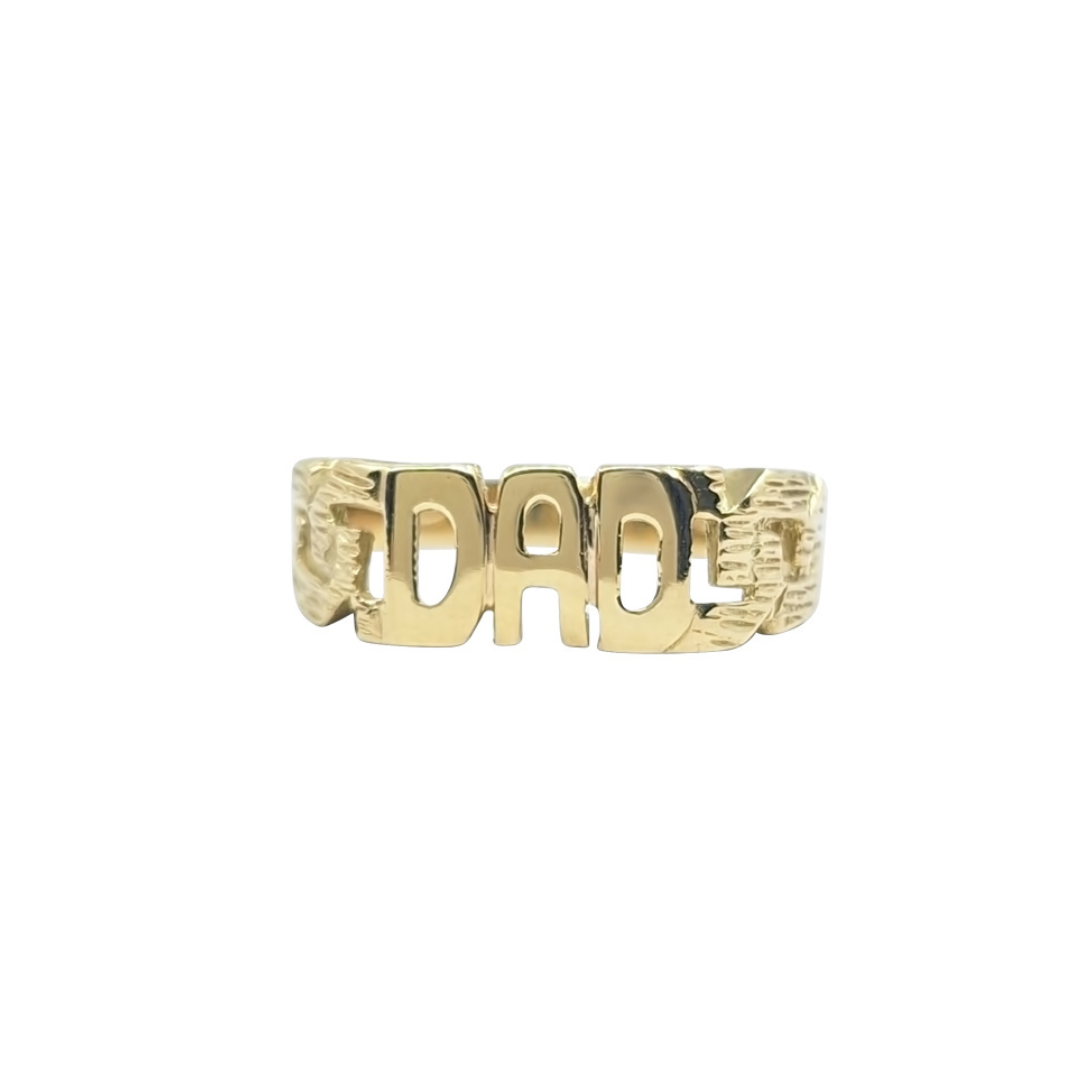9ct Yellow Gold Dad Ring