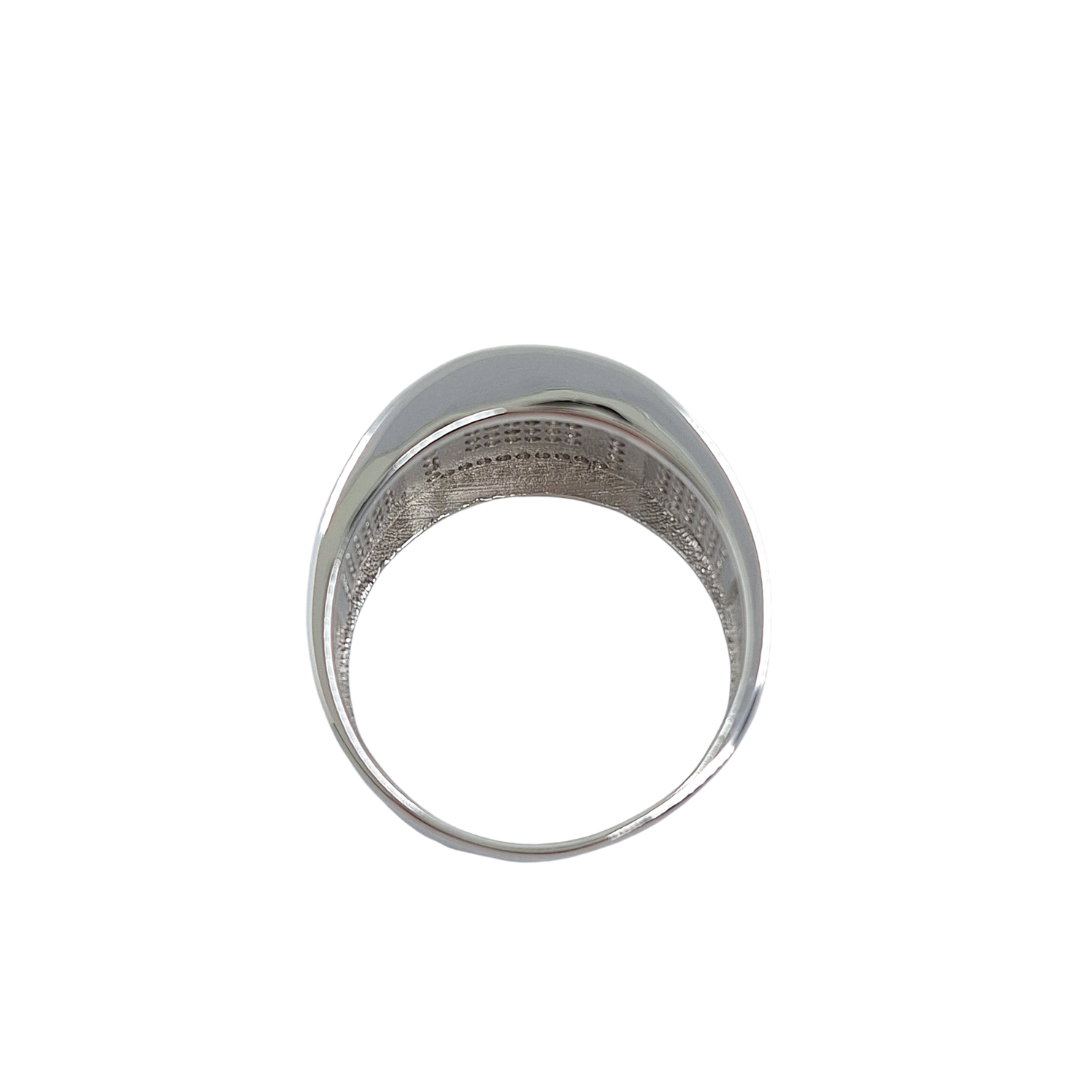 Silver Gents Cubic Zirconia Ring
