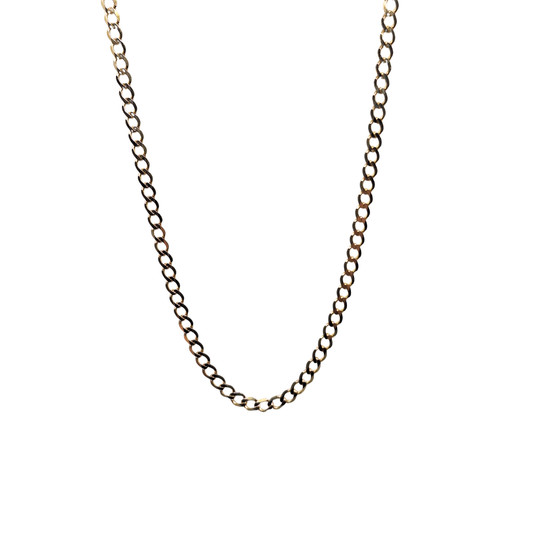 9ct Yellow Gold Curb Chain 22"