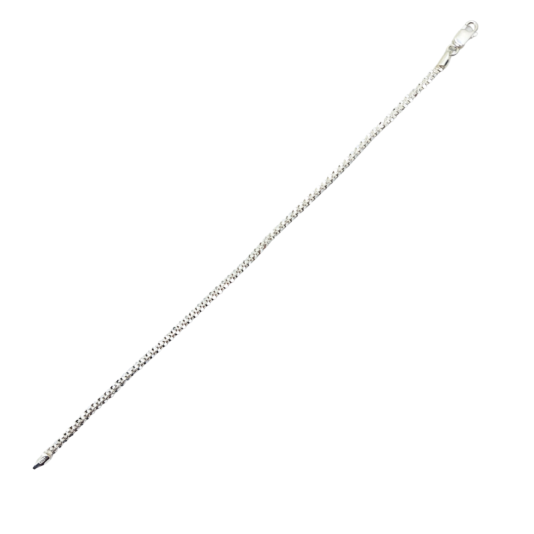 Silver Propeller Link Bracelet 7.5"