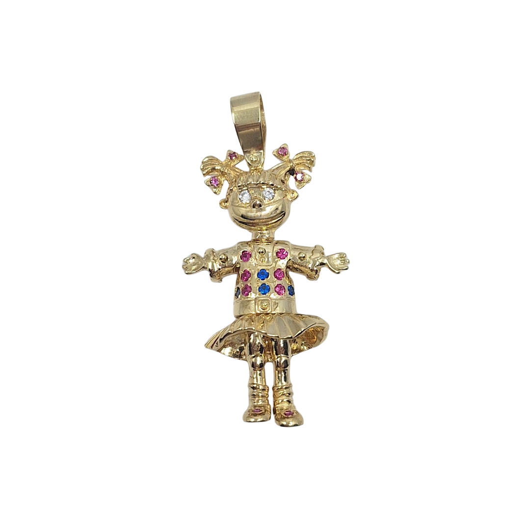 9ct Yellow Gold Angelica Pendant
