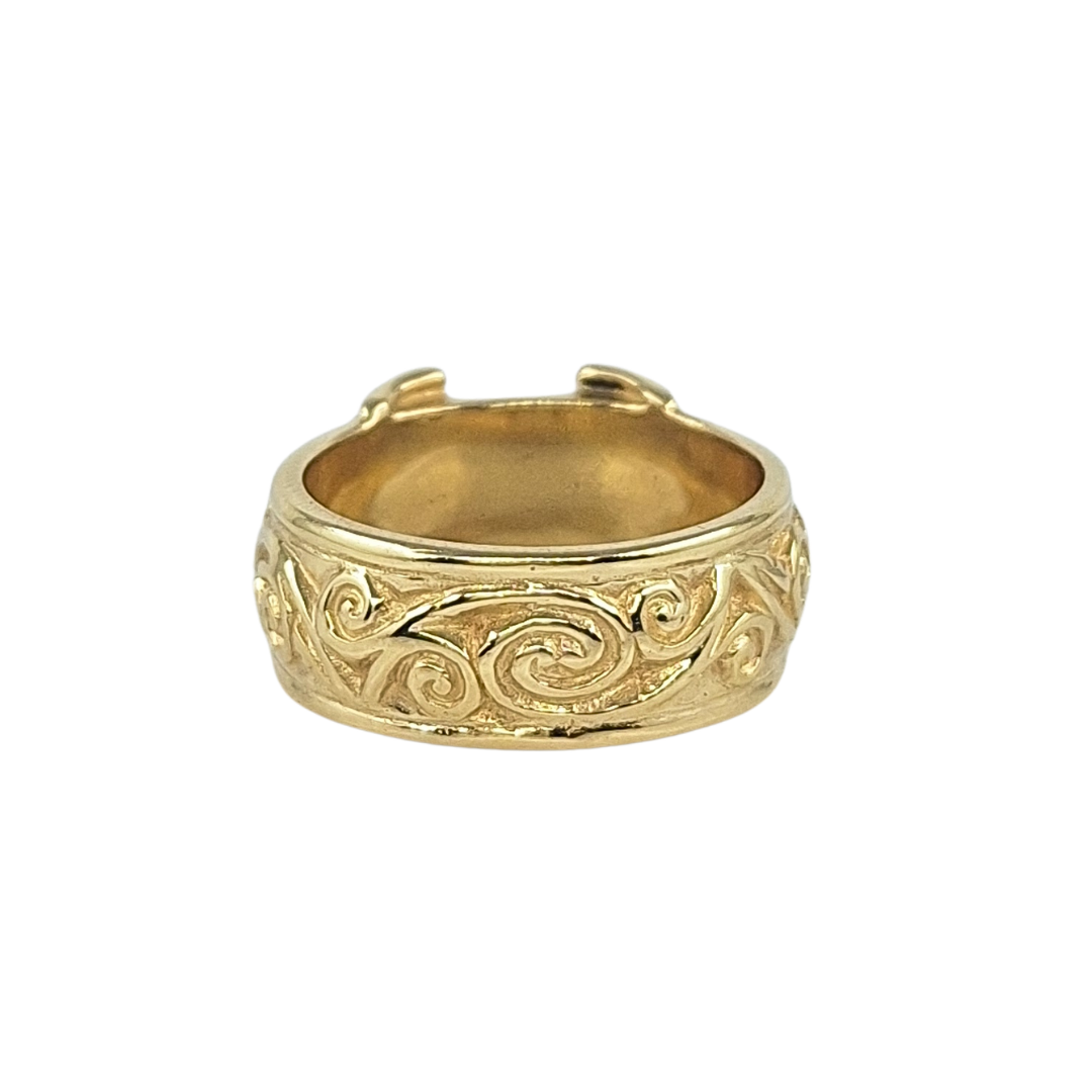9ct Yellow Gold Double Buckle Ring