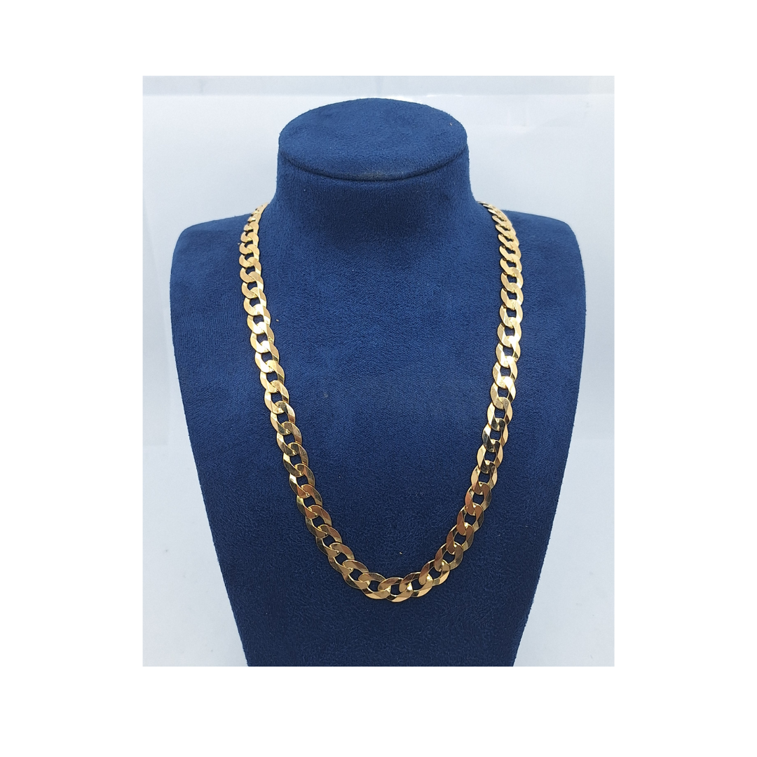 9ct Yellow Gold Curb Chain 20"