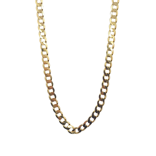 9ct Yellow Gold Curb Chain 24"