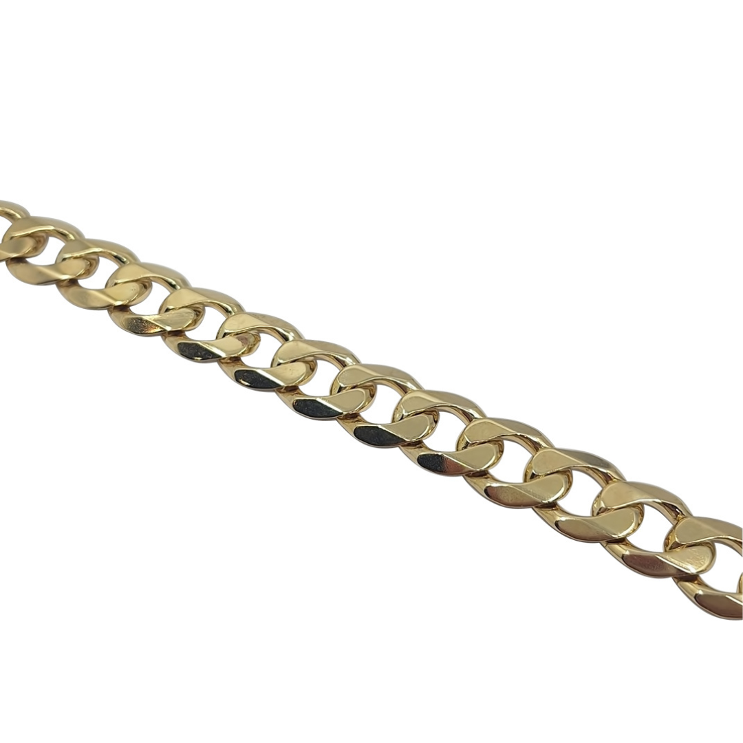9ct Yellow Gold Curb Bracelet 8.7"