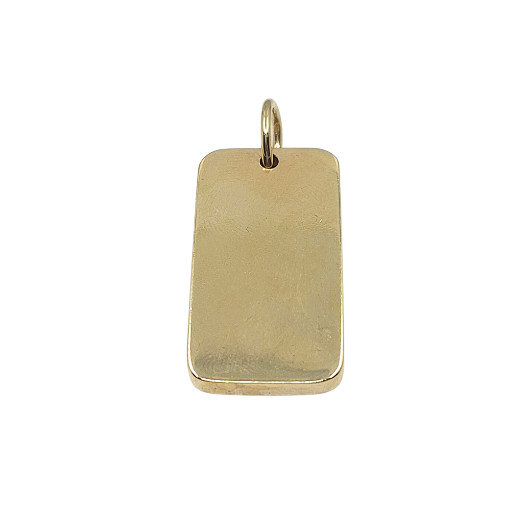 9ct Yellow Gold Ingot Pendant