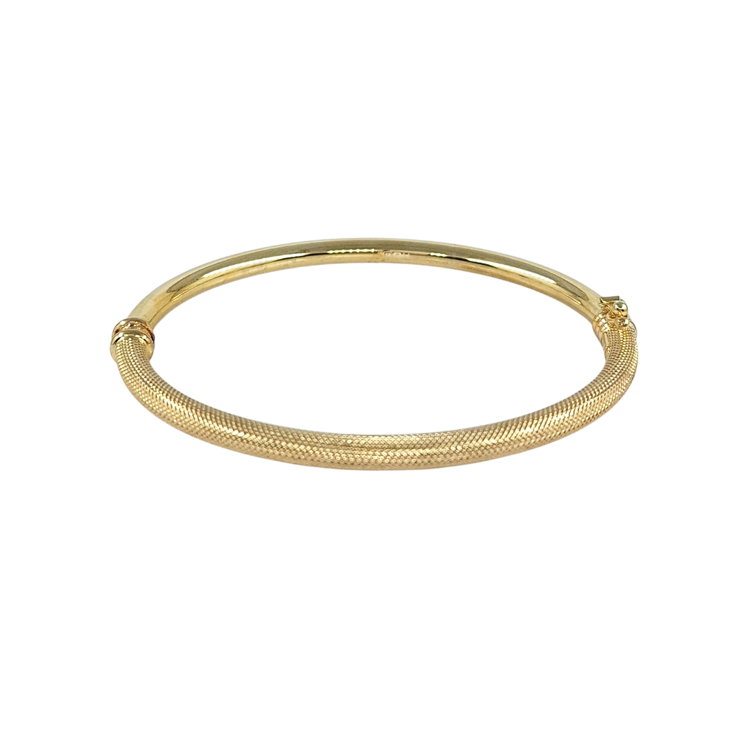 9ct Yellow Gold Hinged Bangle