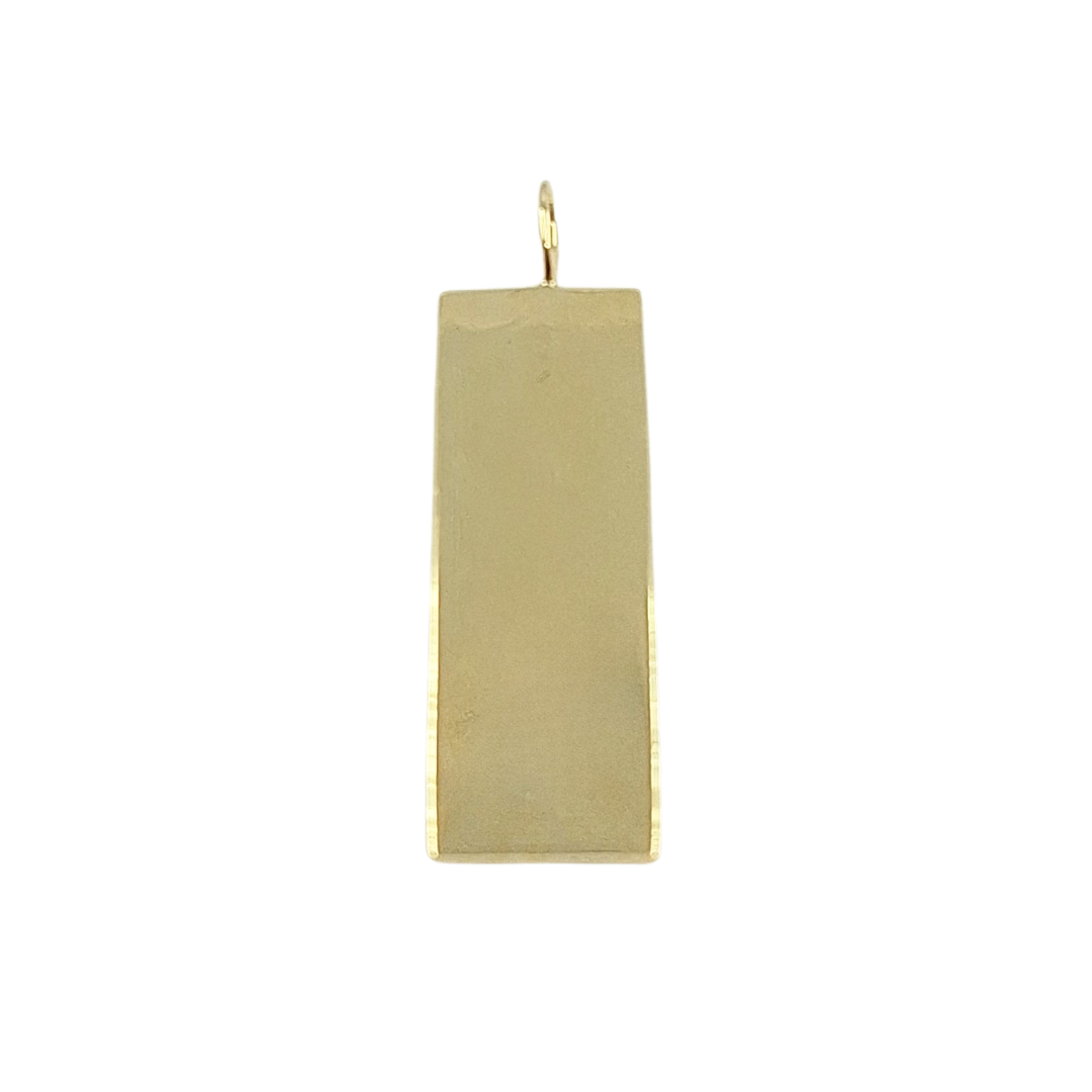 9ct Yellow Gold Ingot Pendant