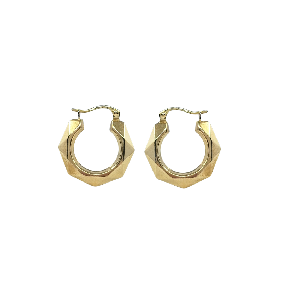 9ct Yellow Gold Hoop Earrings