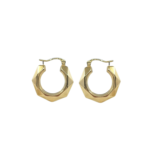 9ct Yellow Gold Hoop Earrings
