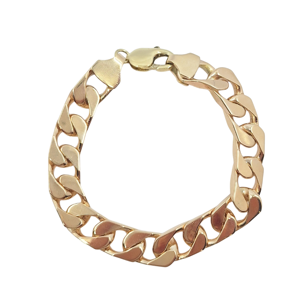 9ct Yellow Gold Curb Bracelet 8.5"