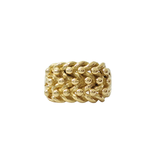 18ct Yellow Gold Keeper Ring