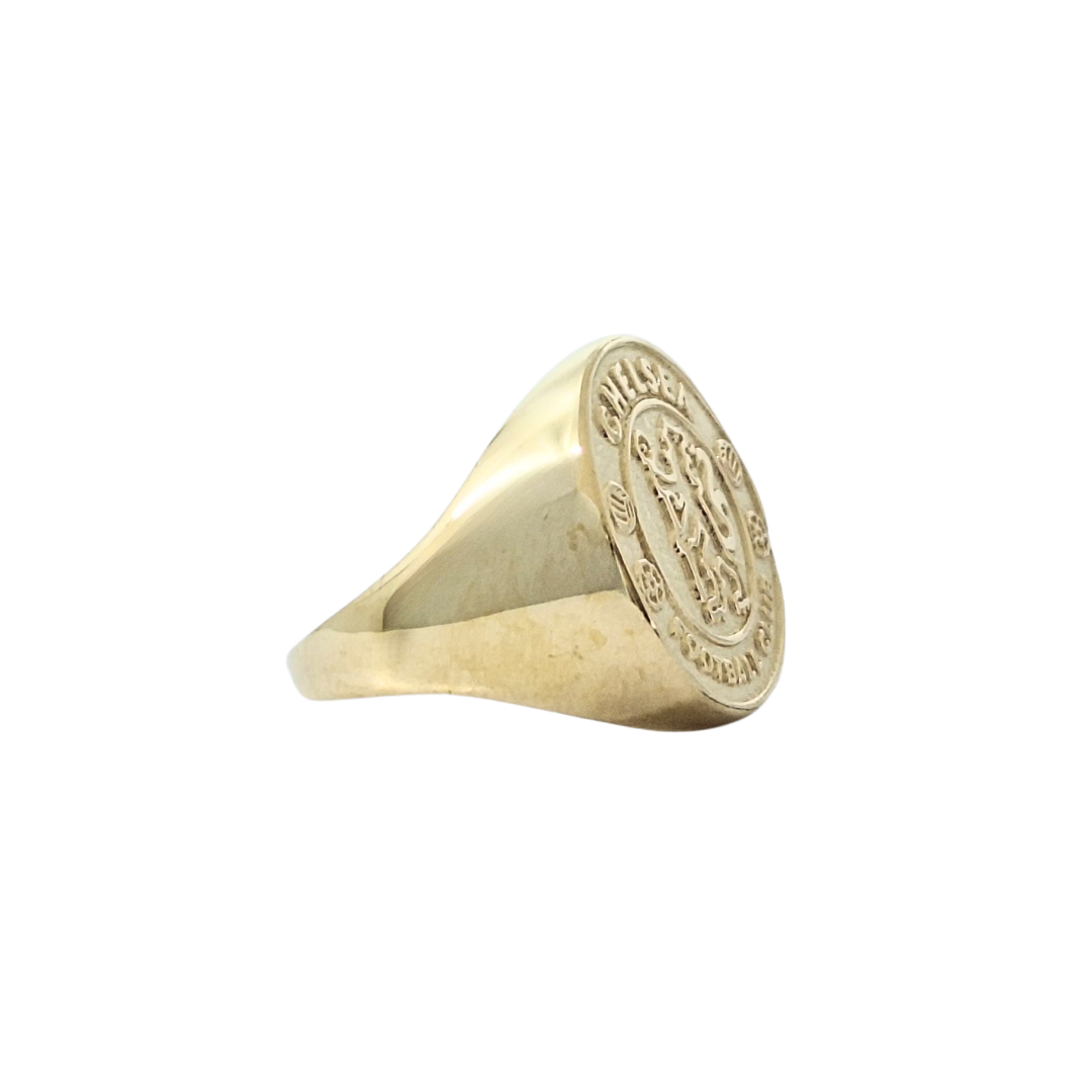 9ct Yellow Gold Chelsea Football Club Ring
