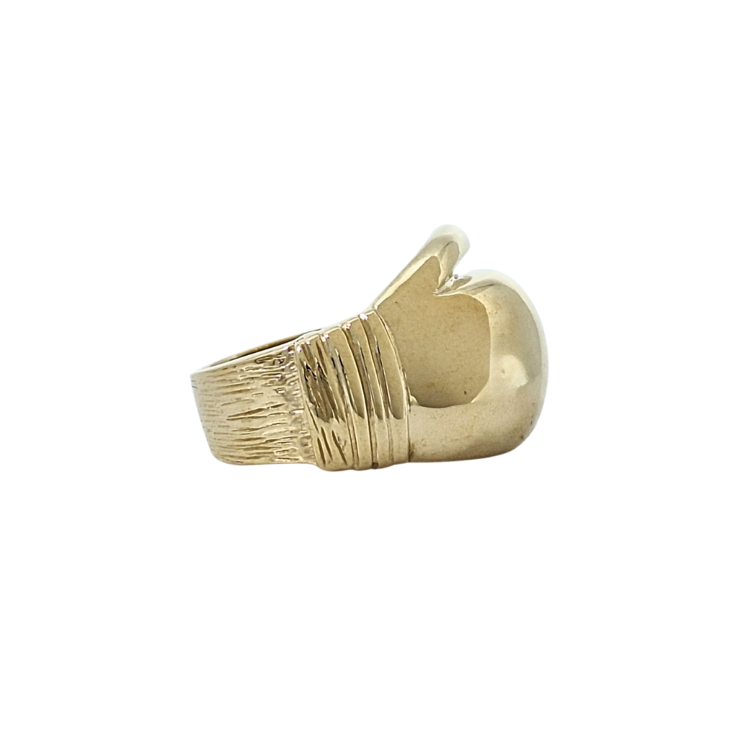 9ct Yellow Gold Boxing Glove Ring