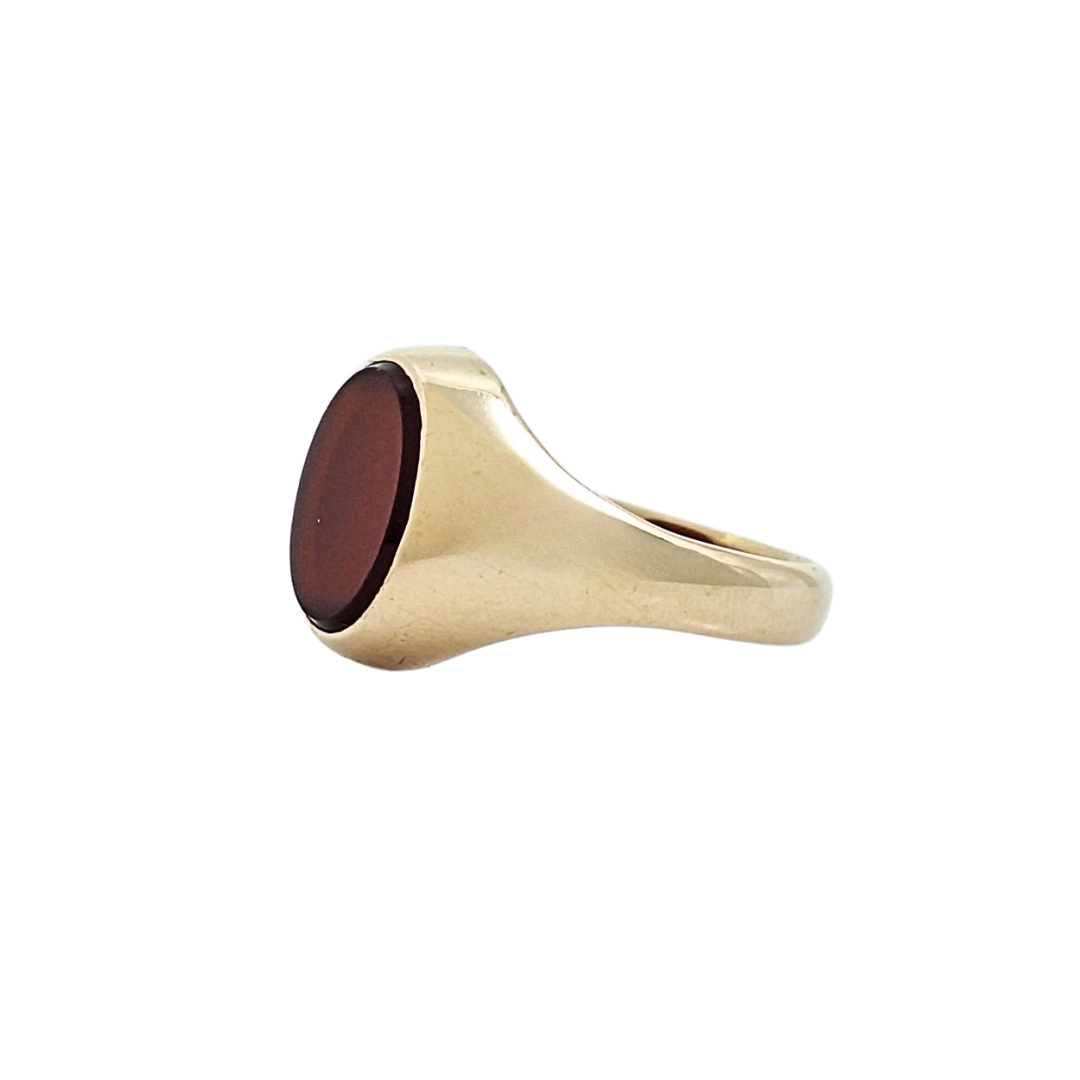 9ct Yellow Gold Oval Signet Ring