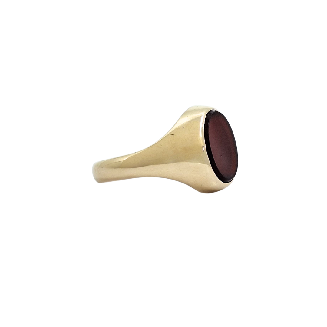 9ct Yellow Gold Oval Signet Ring