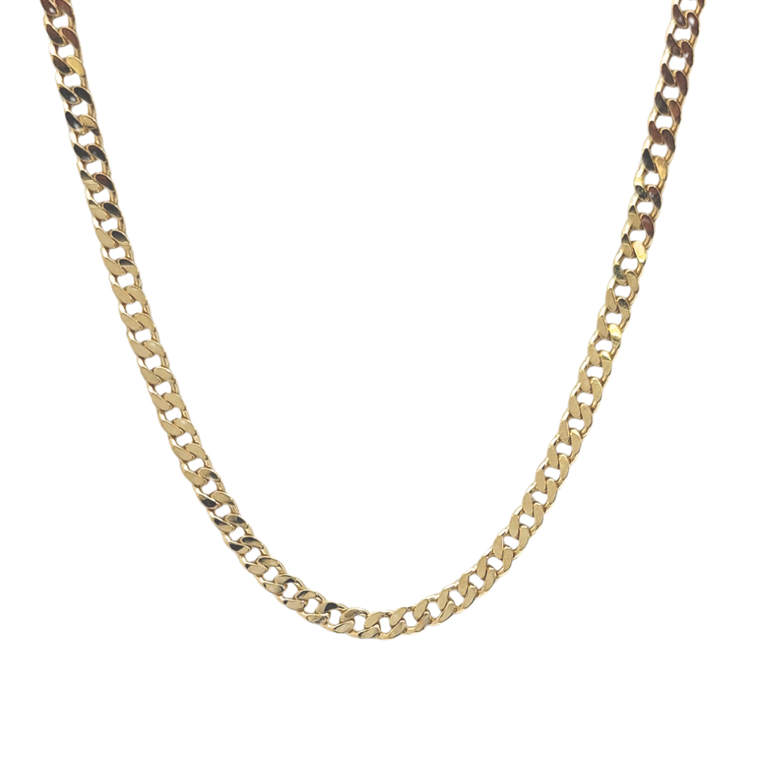 9ct Yellow Gold Curb Chain 20"