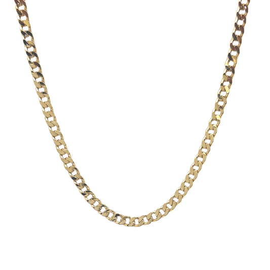 9ct Yellow Gold Curb Chain 20"