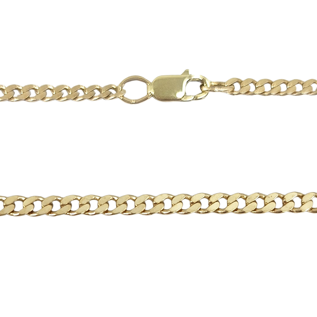 9ct Yellow Gold Curb Chain 20"