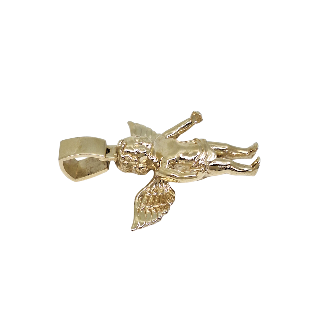 9ct Yellow Gold Angel Pendant