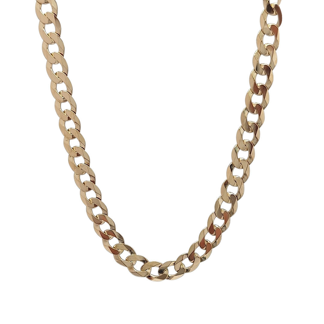 9ct Yellow Gold Curb Chain 30"