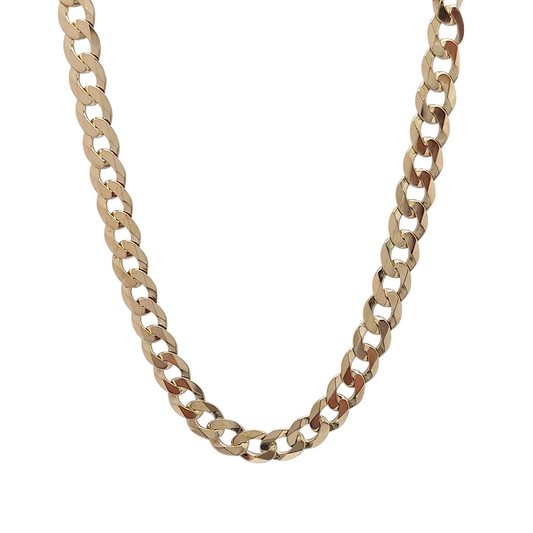 9ct Yellow Gold Curb Chain 30"