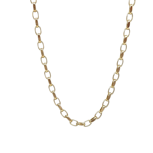 9ct yellow Gold Belcher Chain 22"