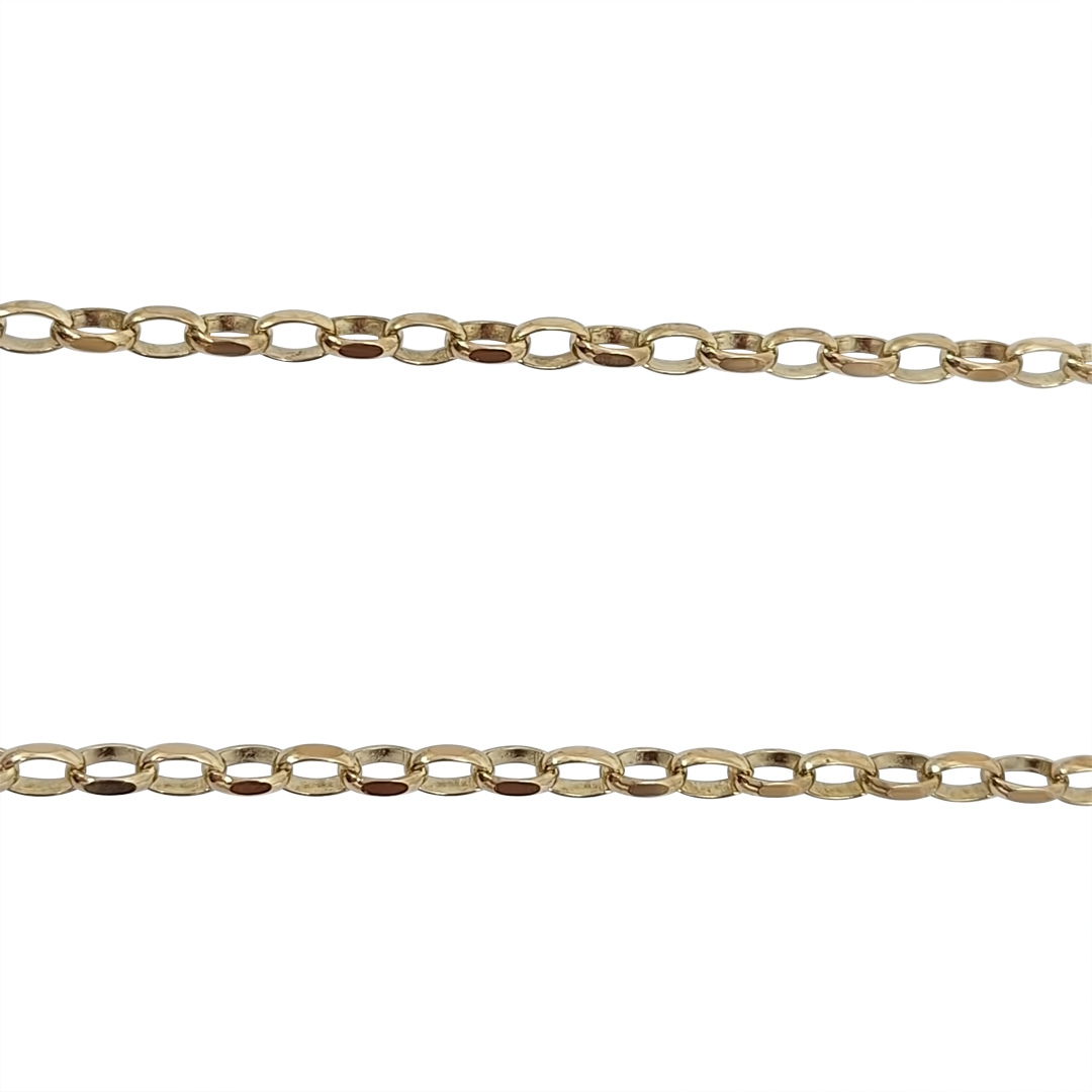 9ct yellow Gold Belcher Chain 22"