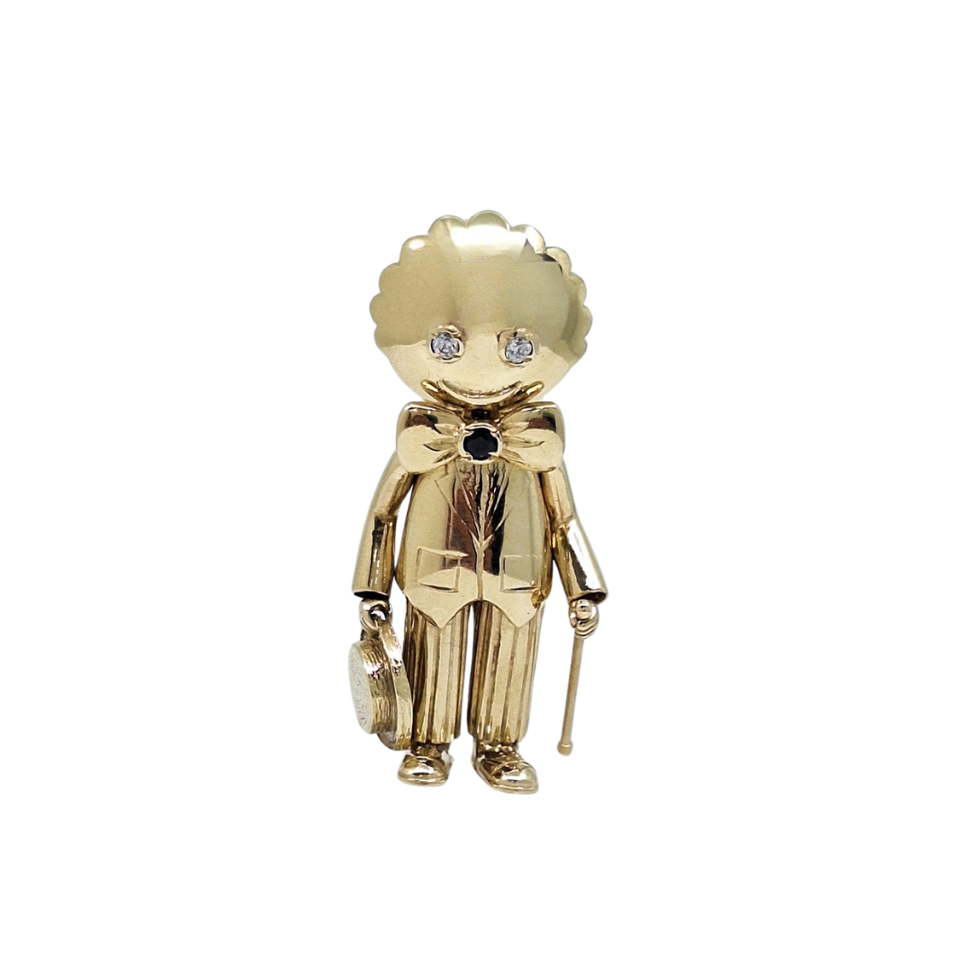 9ct Yellow Gold Doll Pendant
