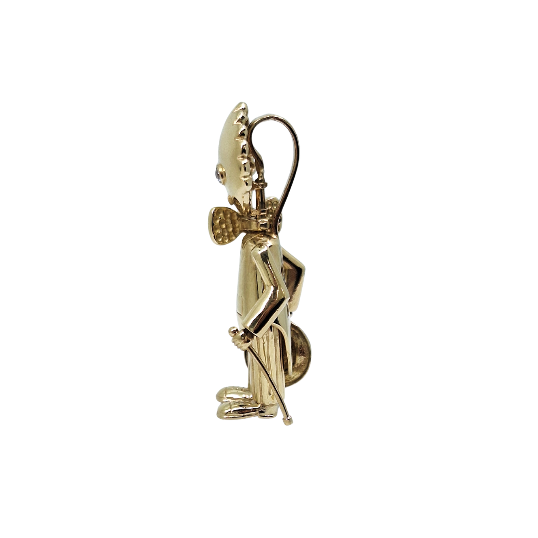 9ct Yellow Gold Doll Pendant