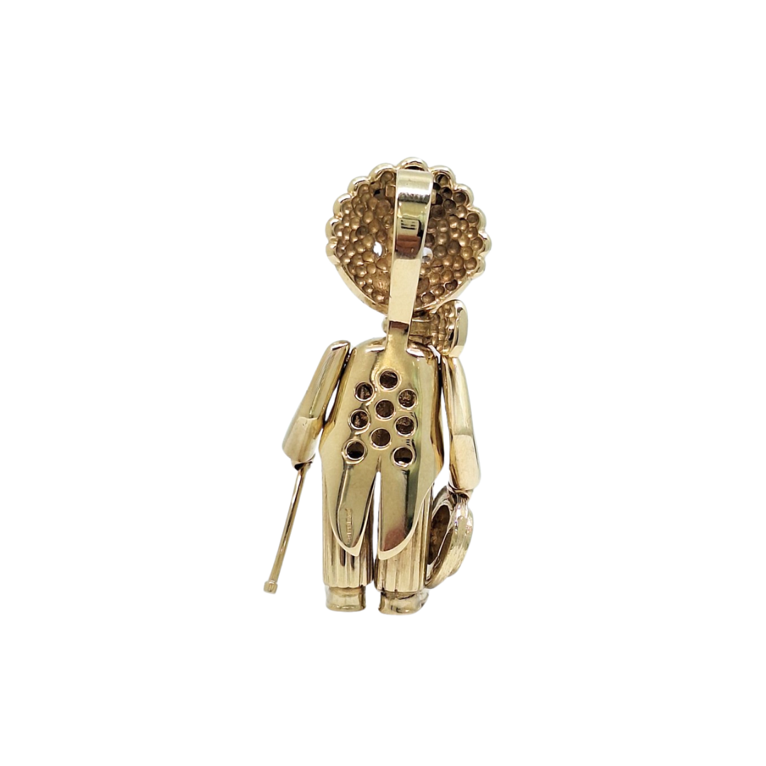 9ct Yellow Gold Doll Pendant