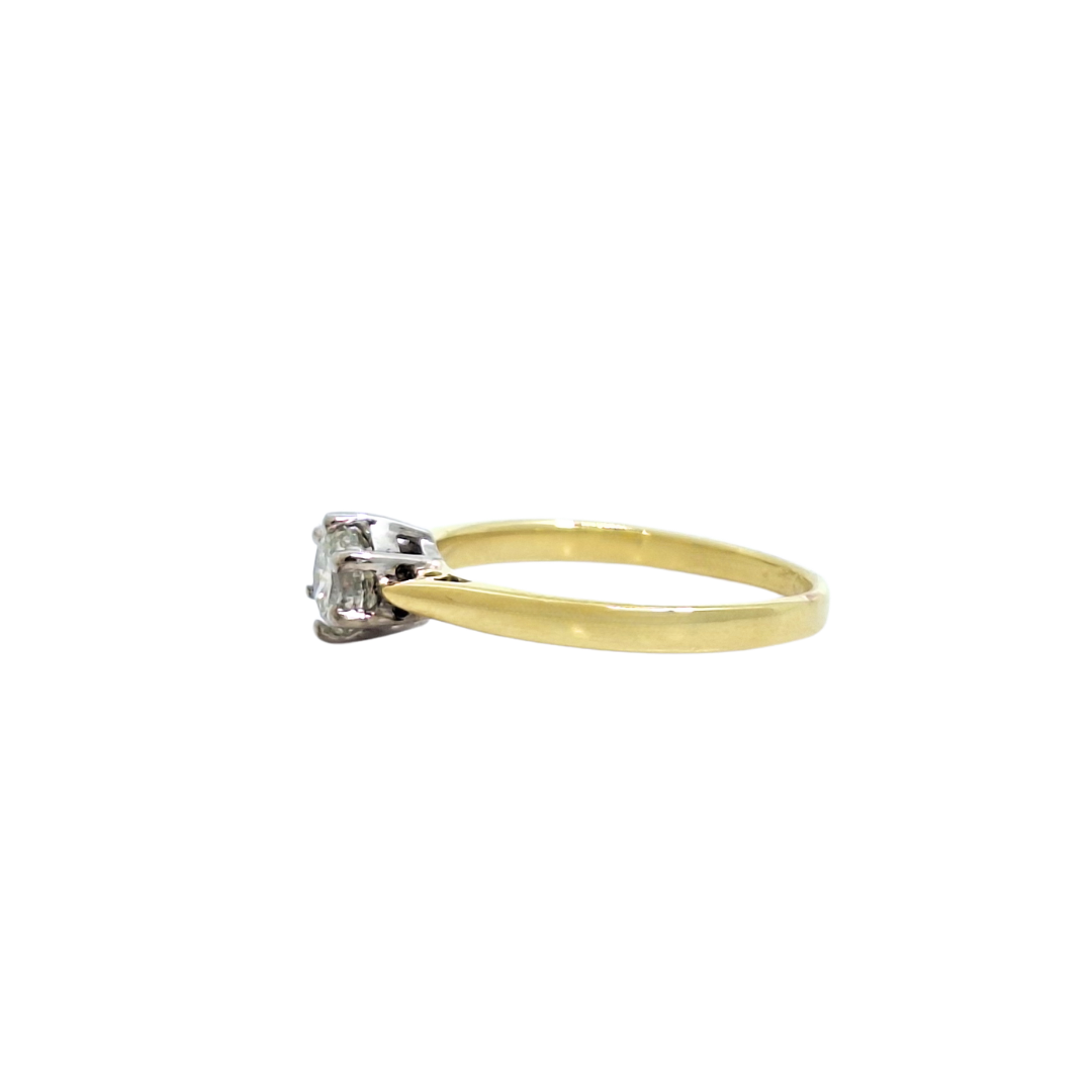 18ct Yellow Gold Diamond Solitaire Ring 0.50ct