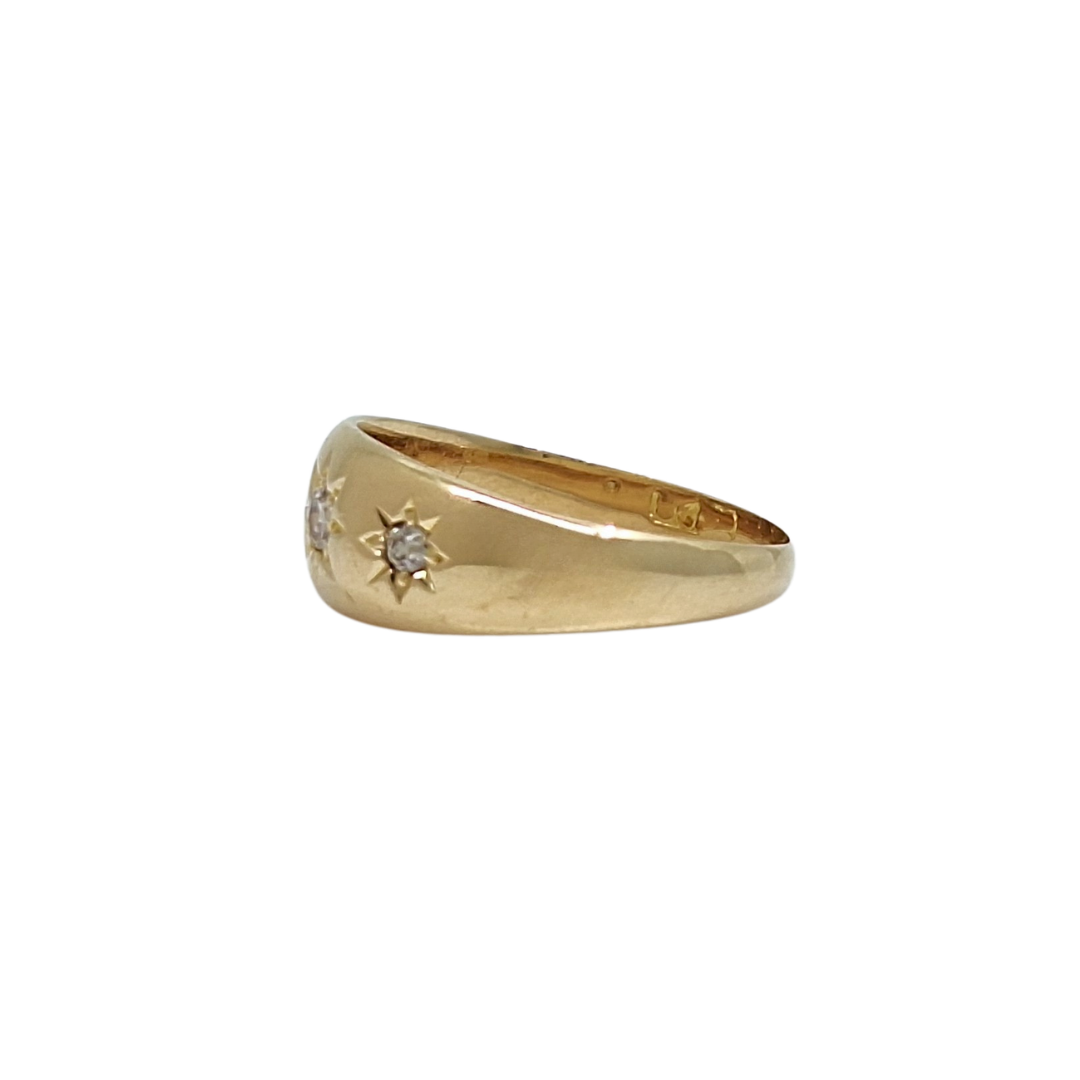 18ct Yellow Gold Three Stone Diamond Ring