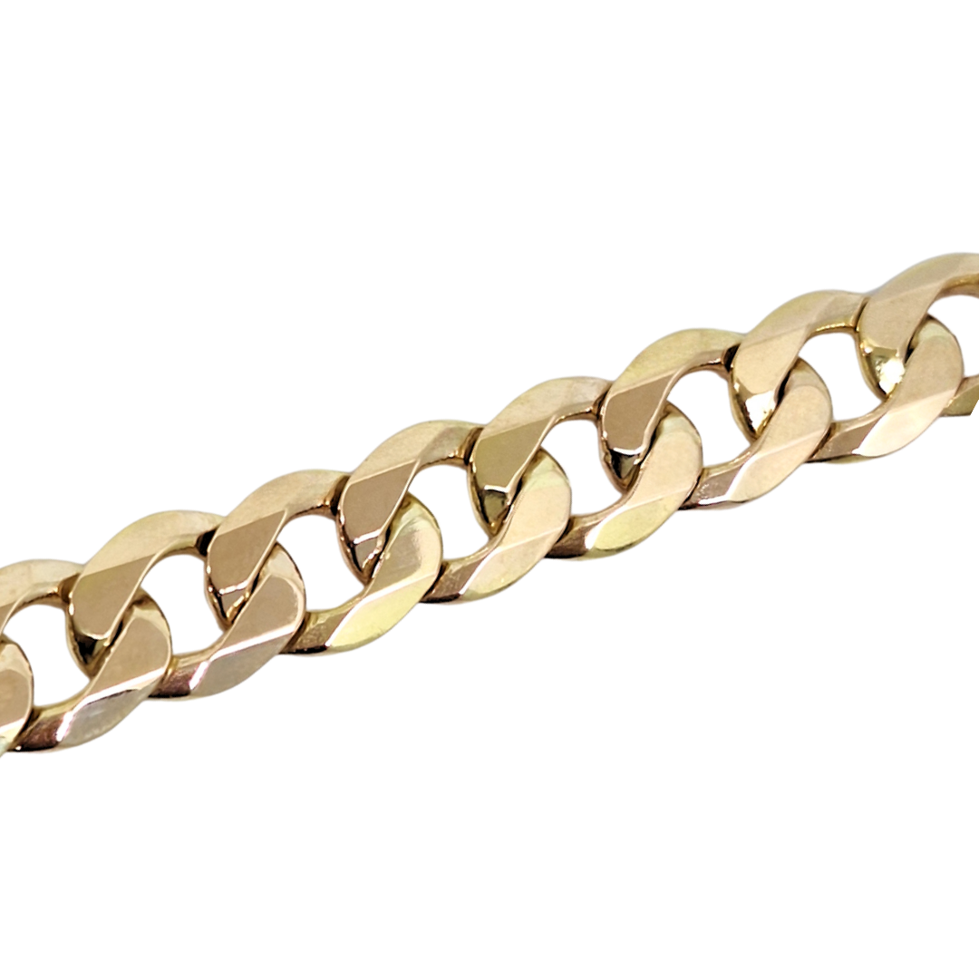 9ct Yellow Gold Curb Bracelet 8.5"