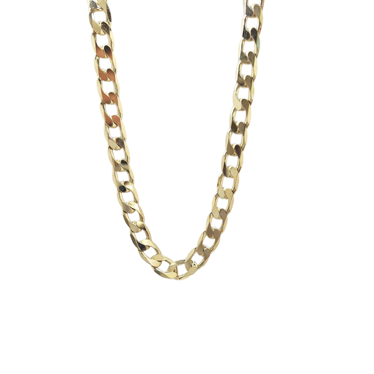 9ct Yellow Gold Curb Chain 22"