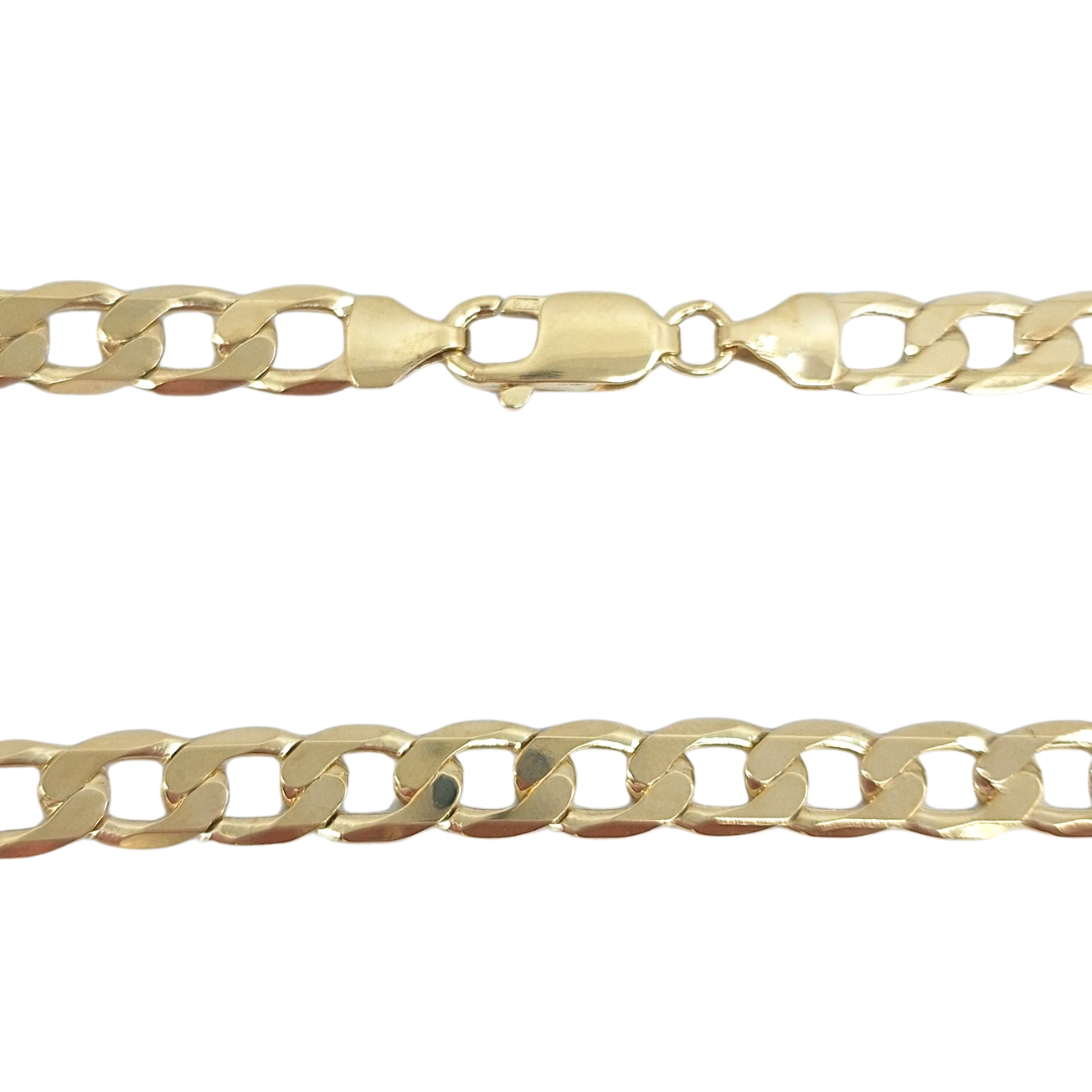 9ct Yellow Gold Curb Chain 22"