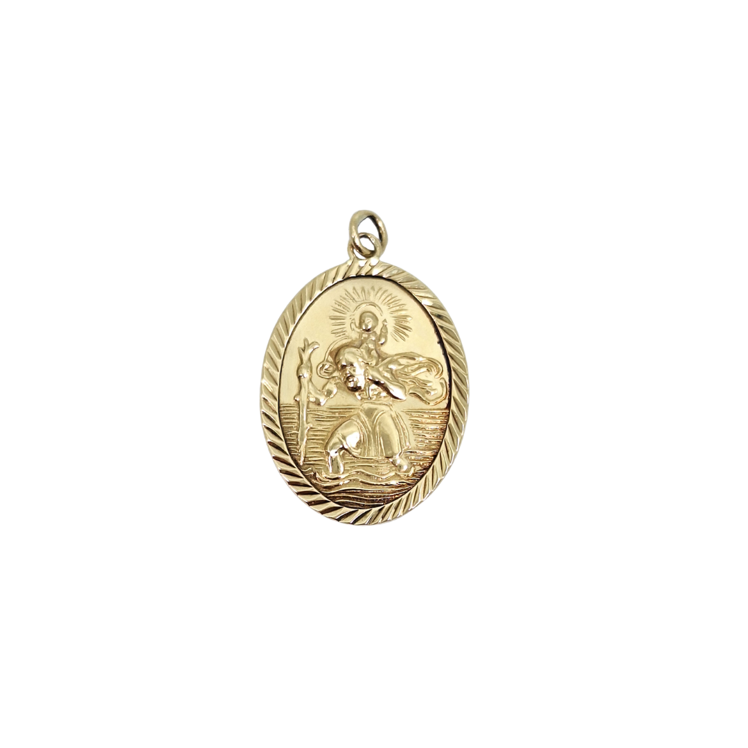 9ct Yellow Gold St Christopher