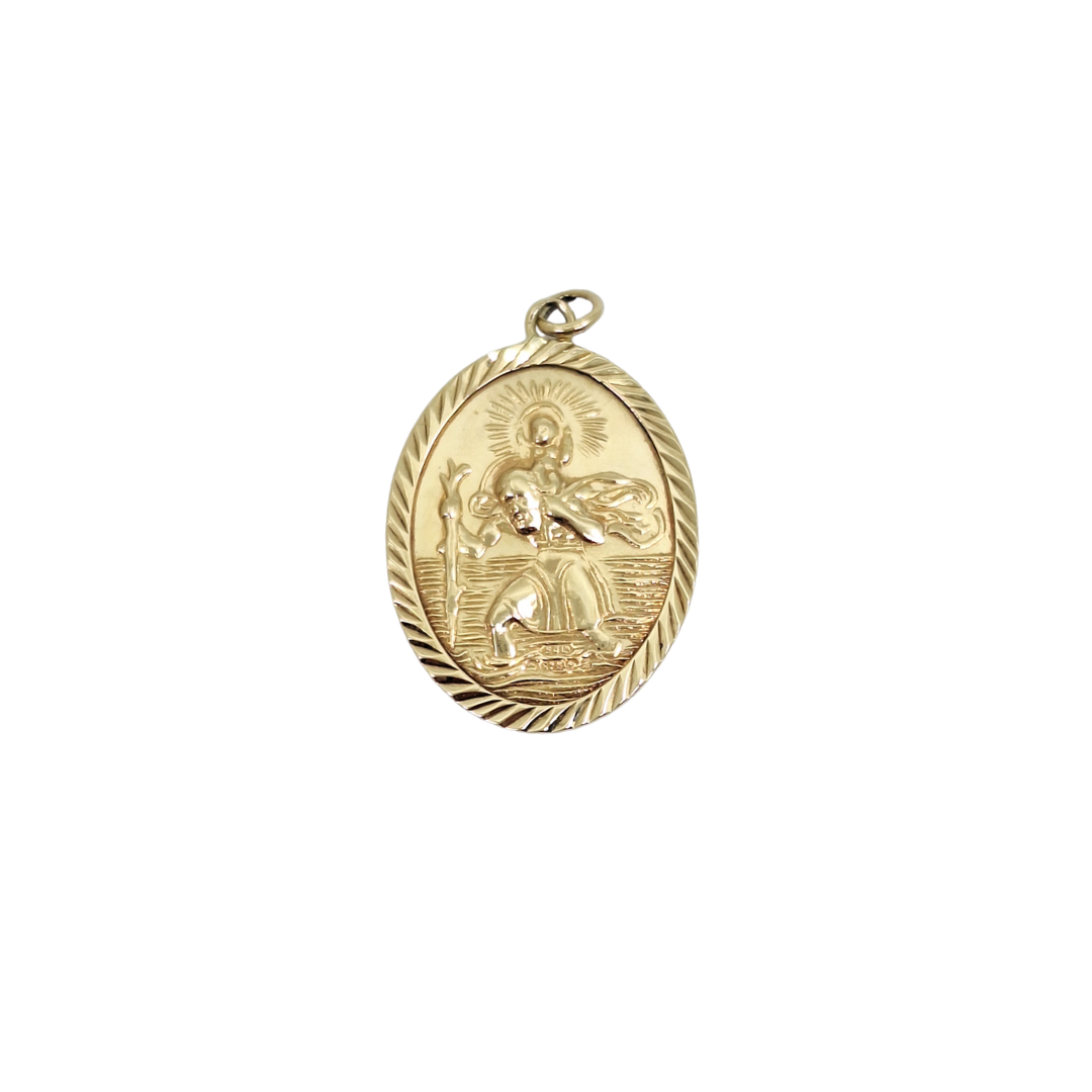 9ct Yellow Gold St Christopher
