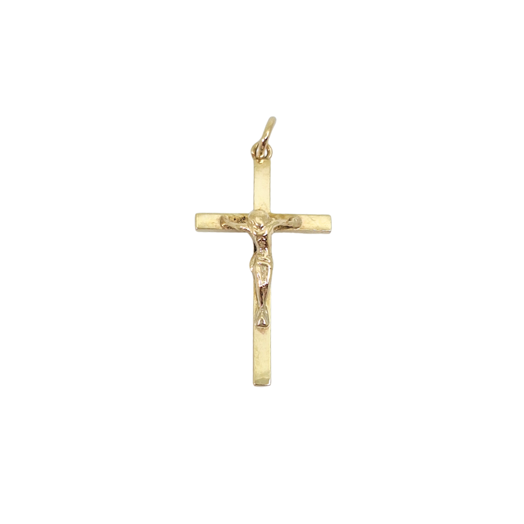 9ct Yellow Gold Crucifix