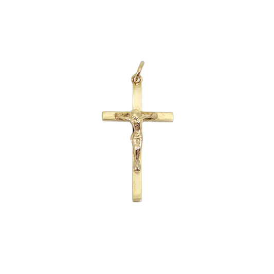 9ct Yellow Gold Crucifix