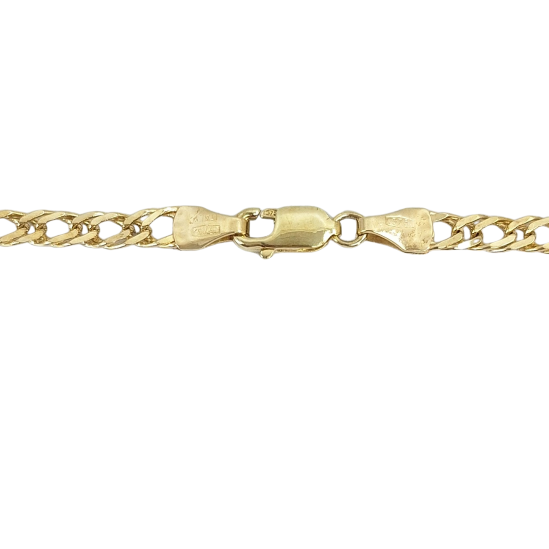 9ct Yellow Double Curb Chain 20"