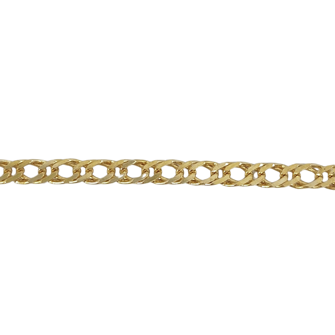 9ct Yellow Double Curb Chain 20"