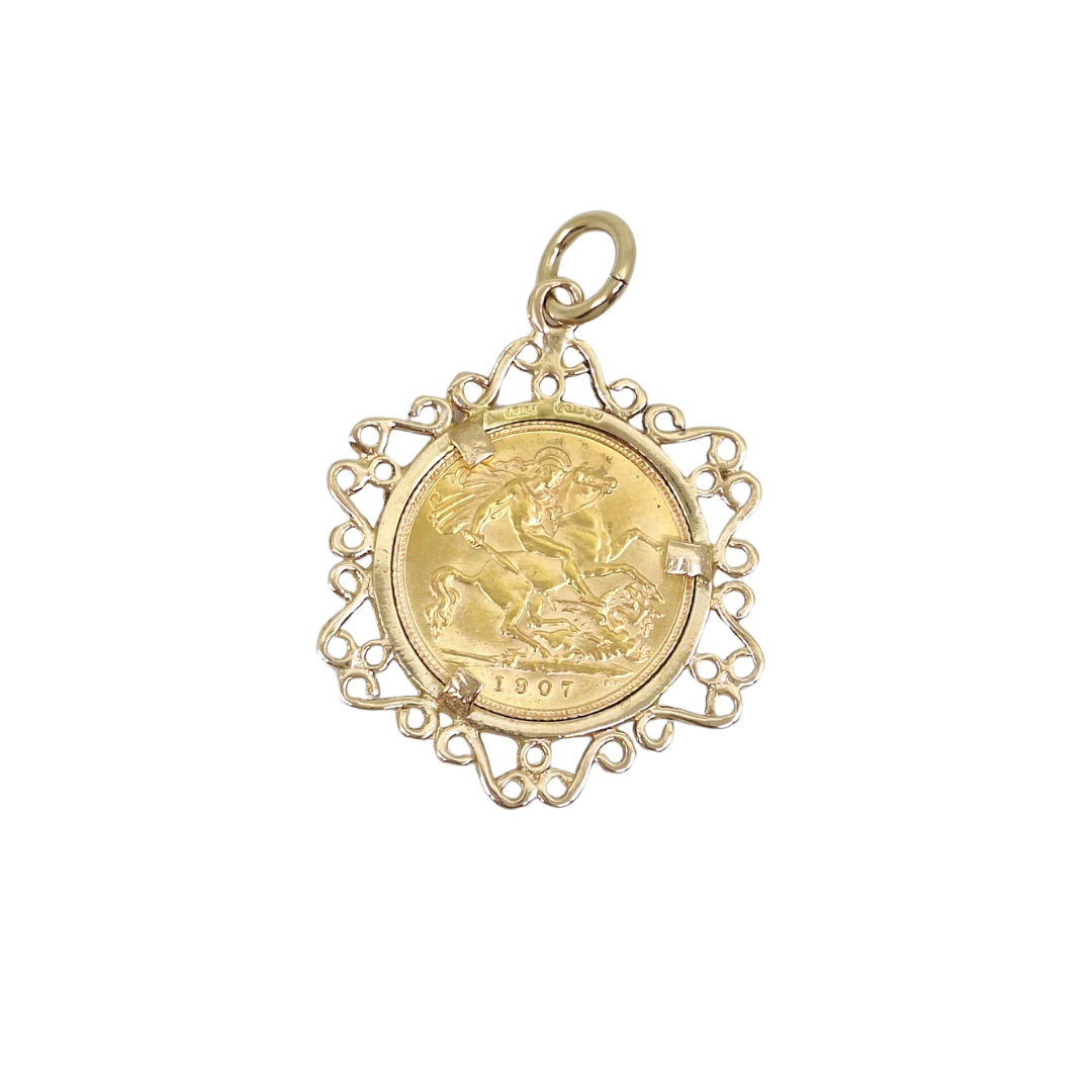 Half Sovereign Pendant 1907