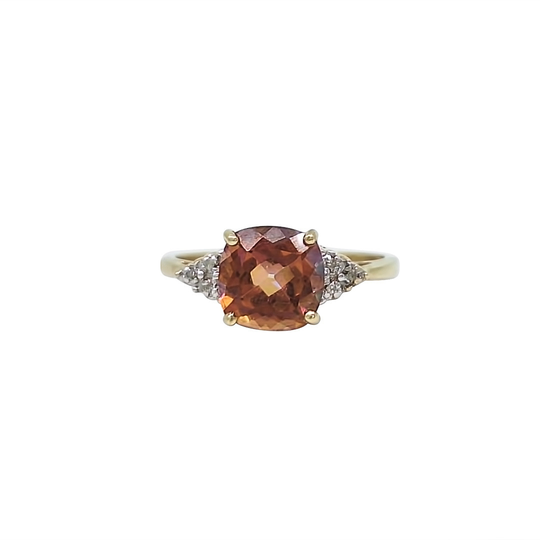 9ct Yellow Gold Mystic Topaz Ring