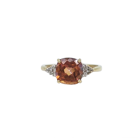 9ct Yellow Gold Mystic Topaz Ring