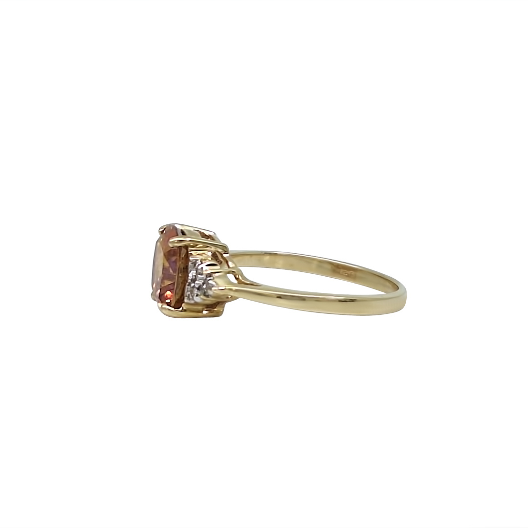 9ct Yellow Gold Mystic Topaz Ring