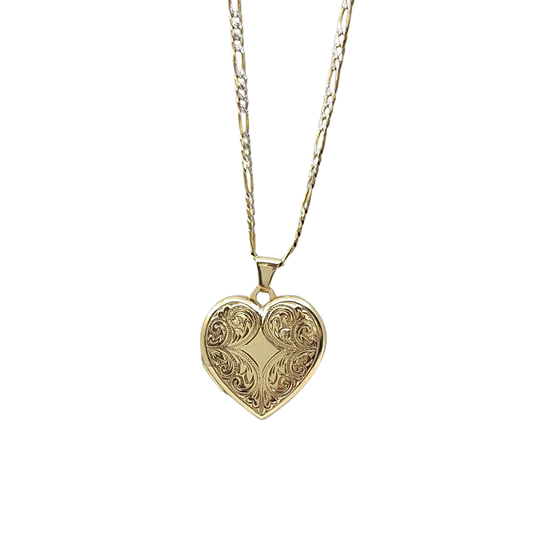 9ct Yellow Gold Locket & Chain 24"