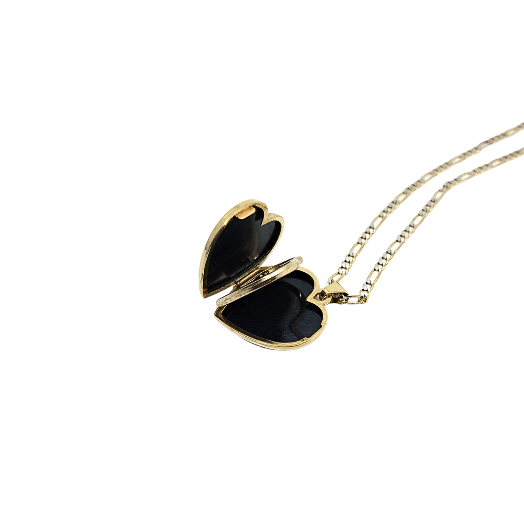9ct Yellow Gold Locket & Chain 24"