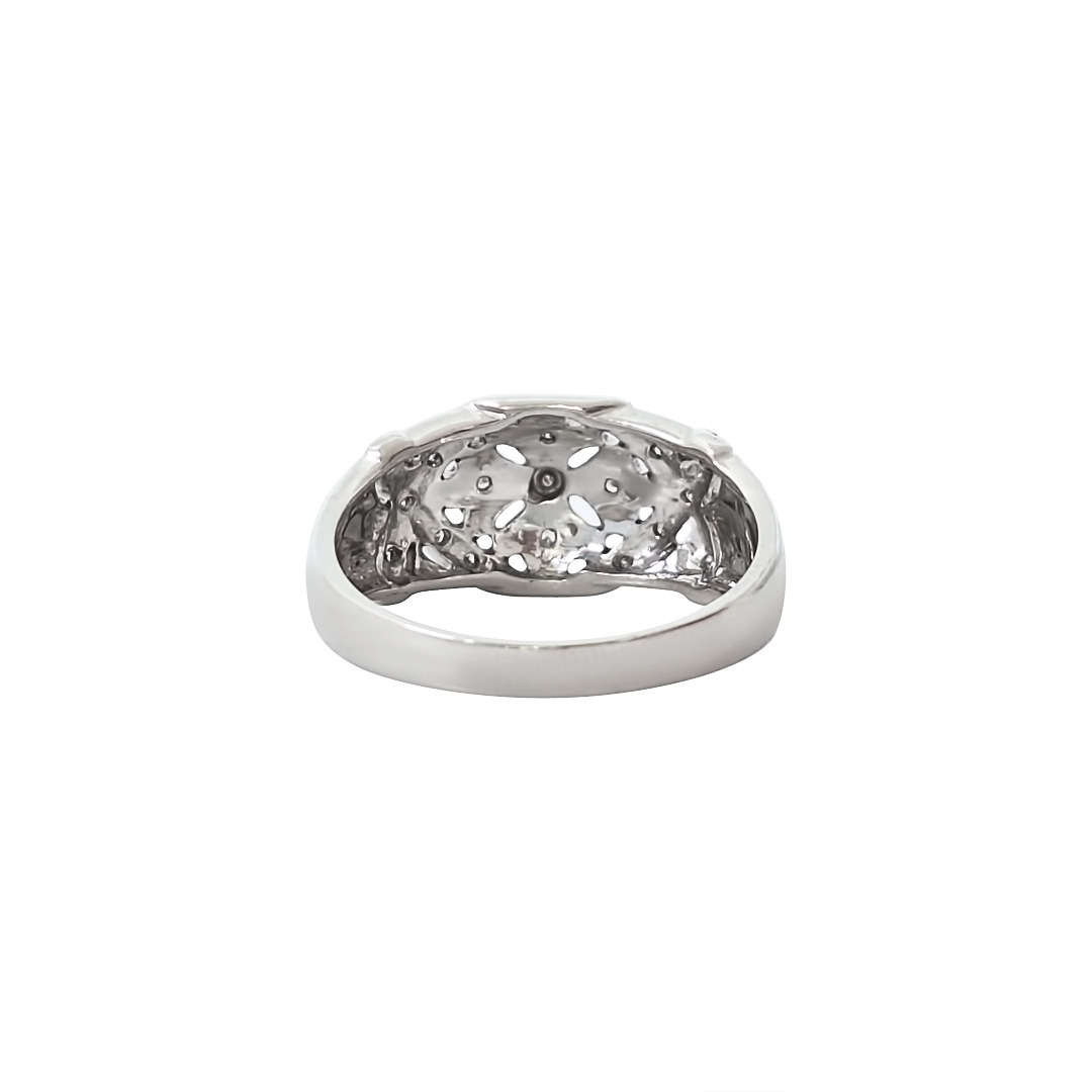 9ct White Gold Diamond Set Band Ring 0.10ct